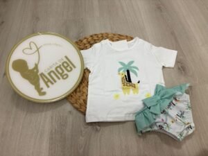 CONJUNTO BAÑO NIÑA JIRAFA