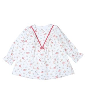 03-29762 VESTIDO INFANTIL ESTAMPADO GRANJA POPYS