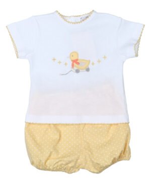 03-32220 PIJAMA POLLITO MANGA CORTA