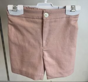 PANTALON CORTO LINO ROSA