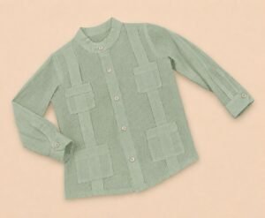 1151 CAMISA CUBANA VERDE SALVIA