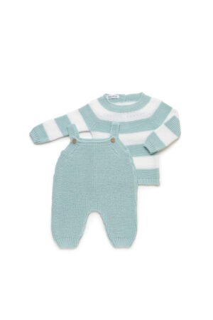 25606 PETO PUNTO PERLADO CON JERSEY RAYADO
